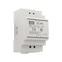INSCHAKEL STROOM BEGRENZER 230VAC 28A CONSTANT 48A PEAK150MS 6000 UF DIN RAIL