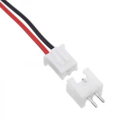 KABEL JST XH 2.54 2PIN FEMALE 100MM + MALE PRINT