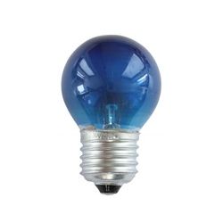 LAMP KOGEL E27 15W BLAUW TRANSPARANT