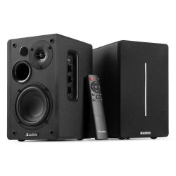 ACTIVE BOOKSHELF SPEAKER SET 120W BLUETOOTH ZWART