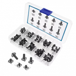 ASSORTIMENT TACT SCHAKELAARS 12X12MM 50 STUKS