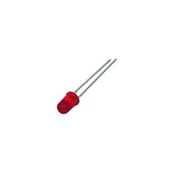 LED 5MM DIFFUUS ROOD KNIPPER 2.2V 20MA 1.5HZ