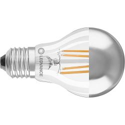 LEDLAMP KOPSPIEGEL 6.5W 2700K 650LM ZILVER E27