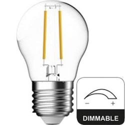 LEDLAMP KOGEL 4.2W 2700K 470LM E27 HELDER DIMBAAR