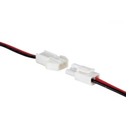 CONNECTOR VOOR LEDSTRIP 2P MALE-FEMALE 50CM KABEL 24V/5A