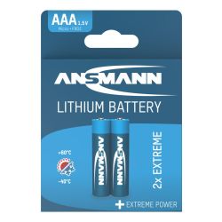 BATTERIJ LITHIUM AAA-CEL 1,5V 2 STUKS