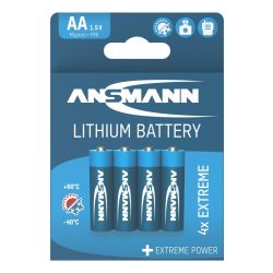 BATTERIJ LITHIUM AA-CEL 1,5V 4 STUKS
