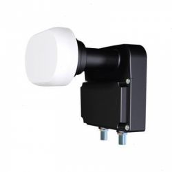 DUO LNB (ASTRA 19.2 + 23.5) MET 2 UITGANGEN INGEBOUWDE DISEQEQ SWITCH VOOR 64CM SCHOTEL