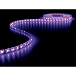 LED STRIP RGB 1M X 12MM 12VDC/8W 60LEDS/P.M. IP68 BEVESTIGING MET MONTAGECLIPS