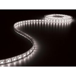 LED STRIP WIT 6500K 1M X 12MM 24VDC/8W 60LEDS/P.M. IP68 BEVESTGING MET MONTAGECLIPS