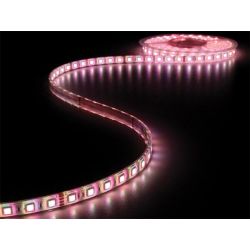 LED STRIP RGB 1M X 12MM 24VDC/14.4W 60LEDS/P.M. IP68 BEVESTIGING MET MONTAGECLIPS