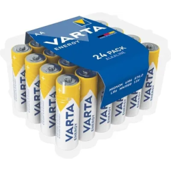 BATTERIJ ALKALINE 1.5V AA 24 STUKS