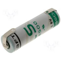 LITHIUM 3.6V 2450MA AA 14.1X50MM MET SOLDEERLIPPEN