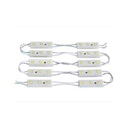 LED STRIP MODULES GEEL 10 STUKS ELK 3 LEDS MET MONTAGEGAT/ZELFKLEVEND