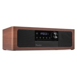 PREMIUM ALL-IN-ONE MUSIC SYSTEM DARK WOOD ZWART