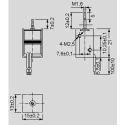 SOLENOID BISTABIEL 12VDC/2.0A 0,6KG