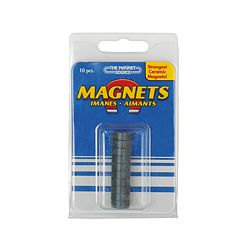 MAGNEET KERAMISCH ROND 12X5MM 10 STUKS