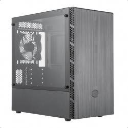 MASTER BOX MB400L MIDI-TOWER GLAS ZWART ZONDER PSU