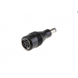 VOEDINGS PLUG R7B 4P FEMALE NAAR DC 2.1X5.5MM PLUG