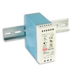 DIN-RAIL 40MM VOEDING 60W  5V/10A