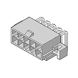 PRINT MALE HAAKS  4P 250V/AC 9A