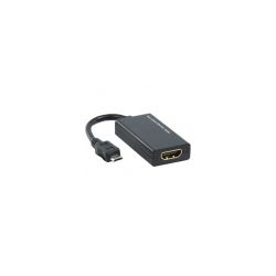 MHL ADAPTER MICRO USB B MALE - HDMI FEMALE