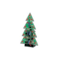 KERSTBOOM MET KNIPPERENDE LED ROOD