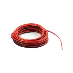 MONTAGE SNOER 2X0.14MM2 ROOD/ZWART 5M