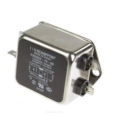 EMI NETFILTER 1 FASE 1 TRAPS 250V 1A  MET 6,3MM FASTON AANSLUITING