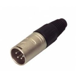 XLR PLUG MALE 4P KORT MODEL