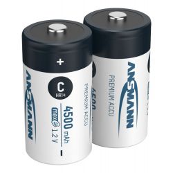 NIMH 1.2V C-CEL 4500MA 26.2X50MM 2 STUKS