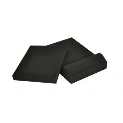 LUIDSPREKERVOET FOAM 263X380MM ZWART PER STUK