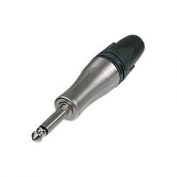 JACKPLUG 6,3MM MONO METAAL VOOR KABELS TOT 10MM