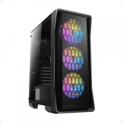 NX360 MIDI-TOWER ZWART RGB ZONDER VOEDING
