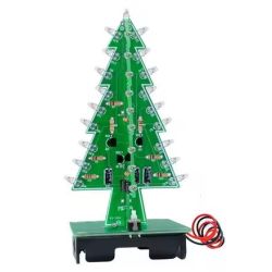 KERSTBOOM 3D BOUWPAKKET MET BATERIJHOUDER