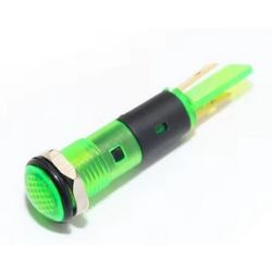 LAMP 9.2MM 220VAC M8 GROEN