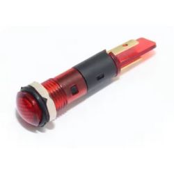 LAMP 9.2MM 220VAC M8 ROOD