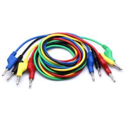 SET MEETSNOEREN 4MM - BANAANSTEKKER 100CM 15A ROOD+ZWART