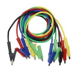 SET MEETSNOEREN KROKODILKLEM 100CM 15A ROOD+ZWART