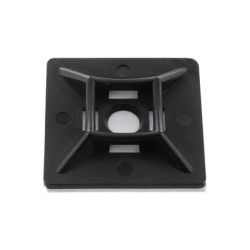 ZELFKLEVEND TIE WRAPVOET 28X28MM ZWART PER 5 STUKS