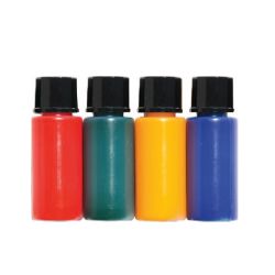 GLAS VERF SET 4 KLEUREN ROOD/GROEN/GEEL/BLAUW