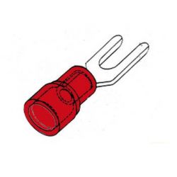 VORK RECHT 6.3MM ROOD 10 STUKS