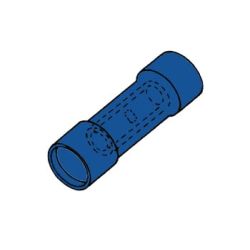 KOPPELSTUK 27MM BLAUW 50 STUKS