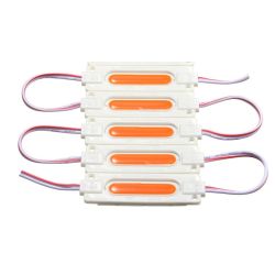 LED STRIP MODULES ROOD 5 STUKS COB 12V 1.0W LED MET MONTAGEGAT EN ZELFKLEVEND IP65