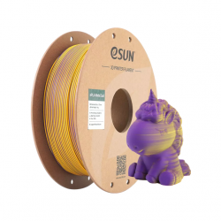 PLA DRAAD 1,75MM MATTE DUAL PAARS GEEL 1KG