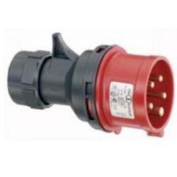 CEE STEKER 4 POLIG ROOD 380V/16AMP