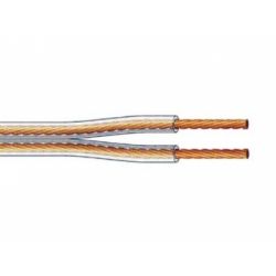 LUIDSPREKERKABEL 2X6MM2 TRANSPARANT