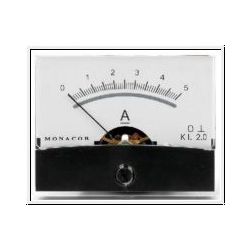 PANEELMETER 60X45MM 5A DC KLASSE 2.5 (VERLICHTING OPTIE)