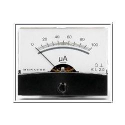 PANEELMETER 60X45MM 100UA KLASSE 2.5 (VERLICHTING OPTIE)