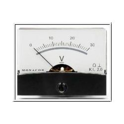 PANEELMETER 60X45MM 30VDC KLASSE 2.5 (VERLICHTING OPTIE)